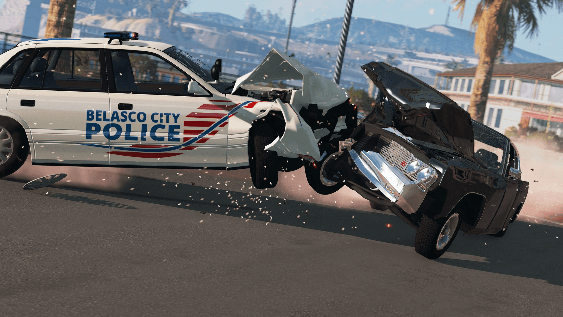 a car crash preview of a beam.ng game